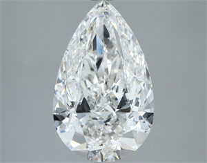 Picture of Natural Diamond 4.01 Carats, Pear with  Cut, D Color, SI1 Clarity and Certified by GIA
