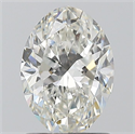 Natural Diamond 1.20 Carats, Oval with  Cut, H Color, SI1 Clarity and Certified by GIA