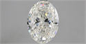 Natural Diamond 3.01 Carats, Oval with  Cut, H Color, SI1 Clarity and Certified by GIA