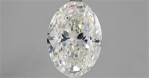 Picture of Natural Diamond 3.01 Carats, Oval with  Cut, H Color, SI1 Clarity and Certified by GIA