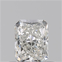 Natural Diamond 0.50 Carats, Radiant with  Cut, H Color, VS2 Clarity and Certified by GIA