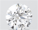 Lab Grown Diamond 1.55 Carats, Round with Ideal Cut, D Color, VVS2 Clarity and Certified by IGI