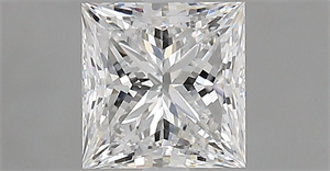 Picture of Natural Diamond 1.00 Carats, Princess with  Cut, E Color, VVS1 Clarity and Certified by GIA