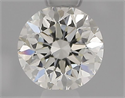 Natural Diamond 0.50 Carats, Round with Very Good Cut, J Color, VS1 Clarity and Certified by IGI