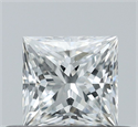 Natural Diamond 0.46 Carats, Princess with  Cut, E Color, VS1 Clarity and Certified by GIA