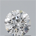 Natural Diamond 0.70 Carats, Round with Excellent Cut, G Color, VS2 Clarity and Certified by GIA