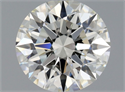 Natural Diamond 0.53 Carats, Round with Excellent Cut, J Color, IF Clarity and Certified by GIA