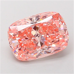 Picture of Lab Grown Diamond 5.09 Carats, CUSHION MODIFIED with  Cut, Fancy Vivid Pink Color, VVS2 Clarity and Certified by IGI