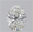 Natural Diamond 1.20 Carats, Oval with  Cut, H Color, SI2 Clarity and Certified by GIA
