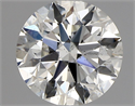 Natural Diamond 0.91 Carats, Round with Excellent Cut, H Color, SI1 Clarity and Certified by GIA
