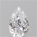 Diamante Natural 0.54 quilates, De pera , Color D, claridad VVS2 y certificado GIA