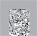 Natural Diamond 0.52 Carats, Radiant with  Cut, E Color, VS2 Clarity and Certified by GIA