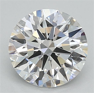Picture of Lab Grown Diamond 1.04 Carats, Round with Ideal Cut, D Color, VVS2 Clarity and Certified by IGI
