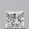 Diamante Natural 0.50 quilates, Princesa , Color F, claridad VS1 y certificado GIA