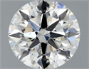 Natural Diamond 0.76 Carats, Round with Excellent Cut, H Color, VS2 Clarity and Certified by GIA