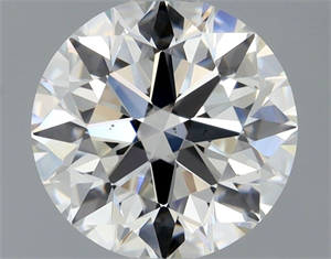 Picture of Natural Diamond 0.76 Carats, Round with Excellent Cut, H Color, VS2 Clarity and Certified by GIA