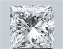 Natural Diamond 1.50 Carats, Princess with  Cut, E Color, SI2 Clarity and Certified by GIA