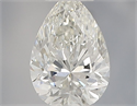 Natural Diamond 0.38 Carats, Pear with  Cut, H Color, VVS2 Clarity and Certified by IGI