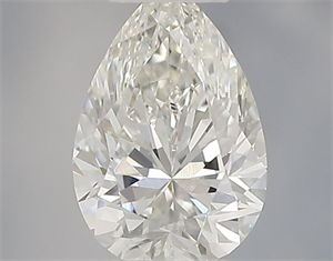Picture of Natural Diamond 0.38 Carats, Pear with  Cut, H Color, VVS2 Clarity and Certified by IGI