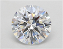 Lab Grown Diamond 3.44 Carats, Round with Ideal Cut, E Color, VS1 Clarity and Certified by IGI