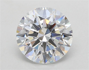 Picture of Lab Grown Diamond 3.44 Carats, Round with Ideal Cut, E Color, VS1 Clarity and Certified by IGI