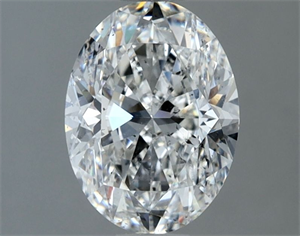 Picture of Natural Diamond 1.50 Carats, Oval with  Cut, F Color, SI1 Clarity and Certified by IGI