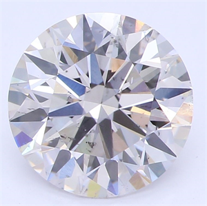 Picture of Lab Grown Diamond 1.78 Carats, Round with Ideal Cut, J Color, SI1 Clarity and Certified by IGI