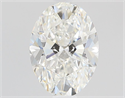 Natural Diamond 0.80 Carats, Oval with  Cut, F Color, VVS2 Clarity and Certified by GIA