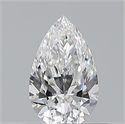 Natural Diamond 0.50 Carats, Pear with  Cut, D Color, VS1 Clarity and Certified by GIA