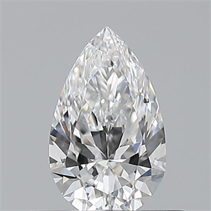 Picture of Natural Diamond 0.50 Carats, Pear with  Cut, D Color, VS1 Clarity and Certified by GIA