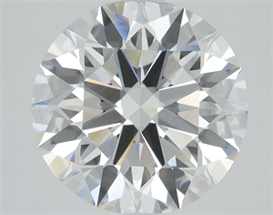 Picture of Lab Grown Diamond 3.08 Carats, Round with Ideal Cut, F Color, VVS1 Clarity and Certified by IGI