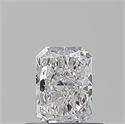 Natural Diamond 0.51 Carats, Radiant with  Cut, D Color, VVS1 Clarity and Certified by GIA