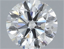 Natural Diamond 0.70 Carats, Round with Excellent Cut, F Color, VVS2 Clarity and Certified by GIA