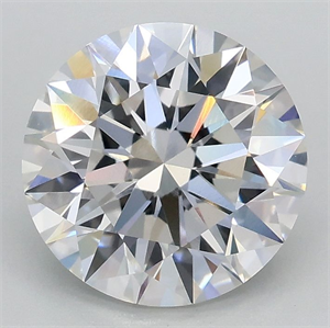 Picture of Lab Grown Diamond 2.04 Carats, Round with Ideal Cut, D Color, VVS2 Clarity and Certified by IGI