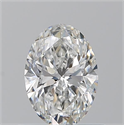 Natural Diamond 0.70 Carats, Oval with  Cut, F Color, SI1 Clarity and Certified by GIA