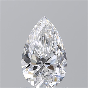Picture of Natural Diamond 0.90 Carats, Pear with  Cut, D Color, VS2 Clarity and Certified by GIA