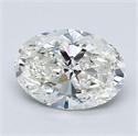 Diamante Natural 1.20 quilates, Ovalado , Color H, claridad SI1 y certificado GIA