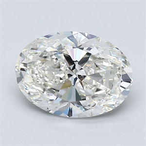 Foto Diamante Natural 1.20 quilates, Ovalado , Color H, claridad SI1 y certificado GIA de