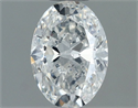 Natural Diamond 0.70 Carats, Oval with  Cut, G Color, SI2 Clarity and Certified by GIA