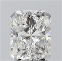 Natural Diamond 1.50 Carats, Radiant with  Cut, G Color, SI1 Clarity and Certified by GIA