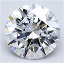 Natural Diamond 4.01 Carats, Round with Excellent Cut, E Color, VS1 Clarity and Certified by GIA