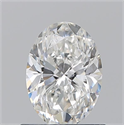 Natural Diamond 0.90 Carats, Oval with  Cut, G Color, SI1 Clarity and Certified by GIA