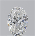 Natural Diamond 1.01 Carats, Oval with  Cut, F Color, VVS2 Clarity and Certified by GIA