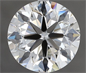 Natural Diamond 2.20 Carats, Round with Excellent Cut, H Color, VVS2 Clarity and Certified by IGI
