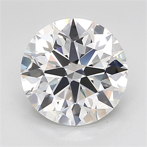 Picture of Lab Grown Diamond 3.77 Carats, Round with Ideal Cut, D Color, IF Clarity and Certified by IGI