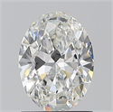 Natural Diamond 1.20 Carats, Oval with  Cut, G Color, VS2 Clarity and Certified by GIA