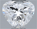 Natural Diamond 0.30 Carats, Heart with  Cut, E Color, SI1 Clarity and Certified by GIA