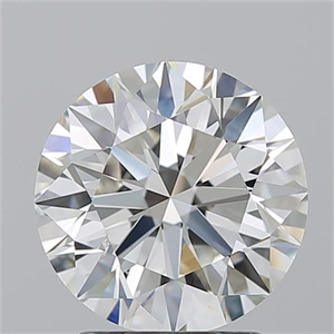 Foto Diamante Natural 2.51 quilates, Redondo , Color J, claridad SI1 y certificado GIA de