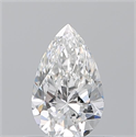 Natural Diamond 0.50 Carats, Pear with  Cut, E Color, VS1 Clarity and Certified by GIA