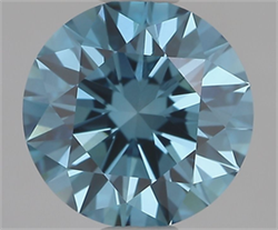 Picture of Lab Grown Diamond 1.82 Carats, Round with Excellent Cut, Fancy Vivid Blue Color, VVS2 Clarity and Certified by IGI